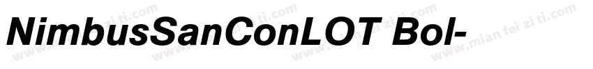 NimbusSanConLOT Bol字体转换